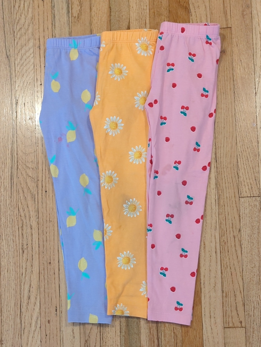 Old Navy Girls Leggings, Bright Prints, 4T